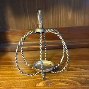 Brass Pumpkin Tea Light Candle Holder